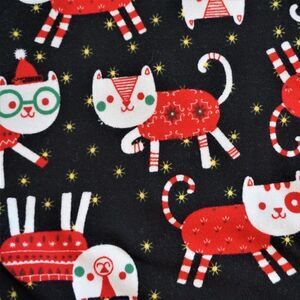Yado Christmas Cats Youth Girls Leggings Sz L / XL Soft Holiday Lounge Pants